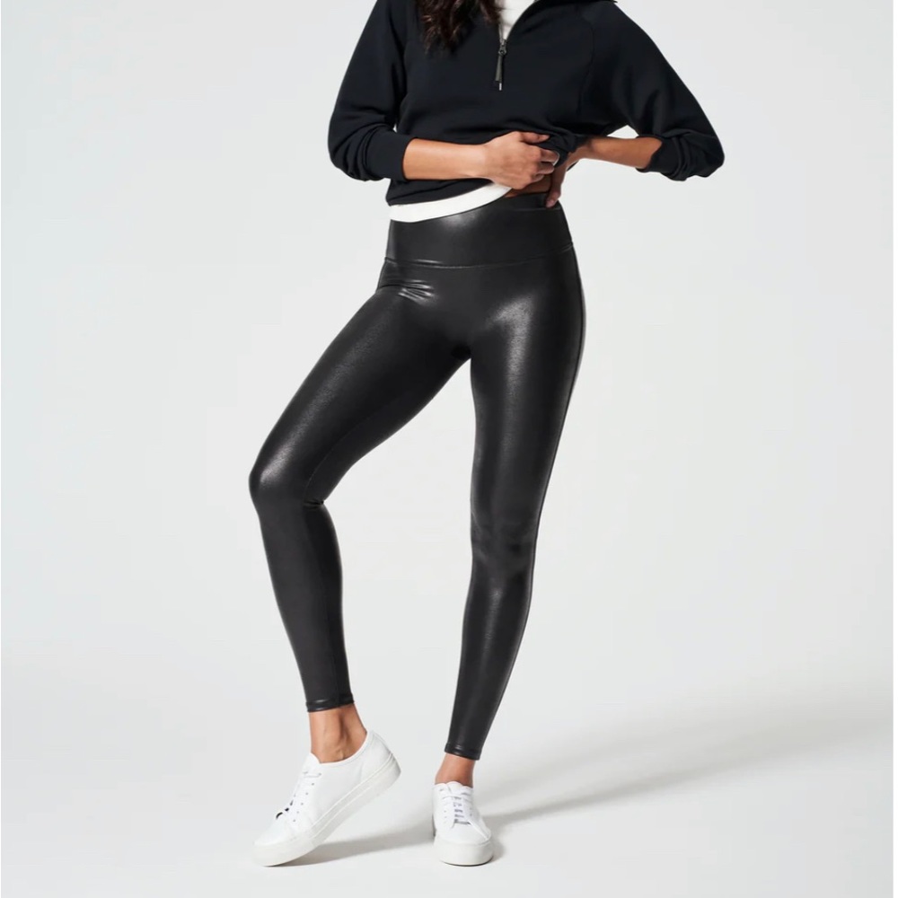 Faux leather leggings - Spanx